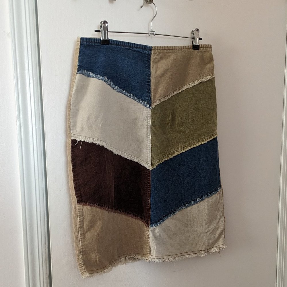 Patchwork Pencil Skirt (2000s)